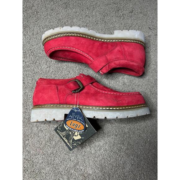 Lugz Men\'s Moc-Toe Buckle Ankle Boots Red Size 12 Vintage With Tags main image 7
